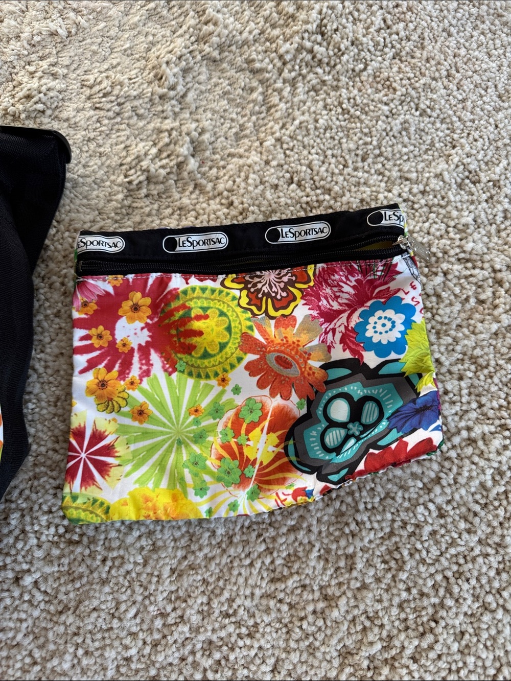 Lesportsac Multicolor Floral Crossbody with Matching Pouch - Picture 3 of 3